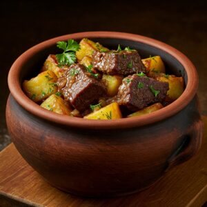 Mâncare de cartofi cu carne un clasic al bucătăriei românești, mereu în vogă. Descoperă secretul unei mâncări de cartofi cu carne aromate și gustoase. Încântă-ți familia cu o mâncare tradițională, plină de savoare. Lacristi.ro