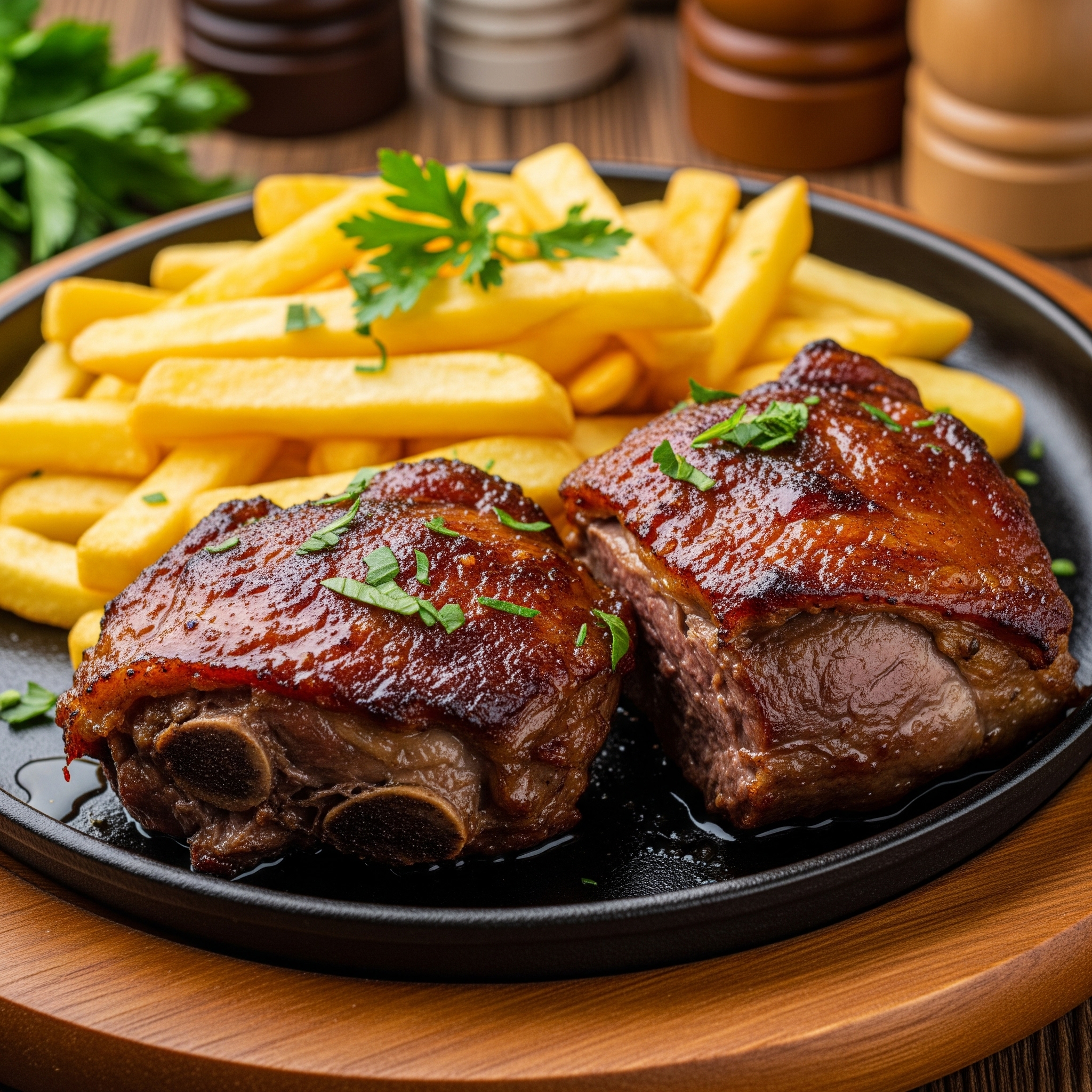 Pastramă de berbecut la ceaun un clasic al bucătăriei românești, mereu în vogă. Descoperă secretul unei pașteme de berbecut suculente și aromate. Încântă-ți simțurile cu o bucată de carne fragedă și gustoasă. O mâncare tradițională, perfectă pentru orice ocazie specială.